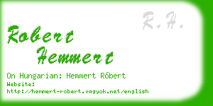 robert hemmert business card